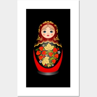 Beautiful Matryoshka Russian Nesting Doll Posters and Art